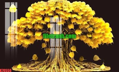 File in trần File gốc in tranh nền tường tổng hợp K70559 (file gốc) phong thủy