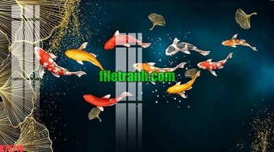 File gốc File gốc in tranh nền tường tổng hợp K70710 (in lụa) hoa văn cổ điển