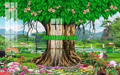 Tải file gốc File gốc in tranh nền tường tổng hợp K70737 (in bạt) quảng cáo