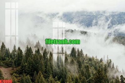 File gốc File gốc in tranh nền tường tổng hợp K70896 (in lụa) tranh mã đáo