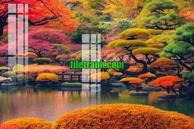 File gốc File gốc in tranh nền tường tổng hợp K71440 (in tráng gương) ốp tường