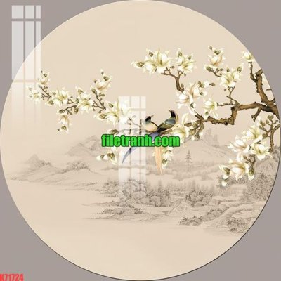 File in trần File gốc in tranh nền tường tổng hợp K71724 (bản gốc) đại dương