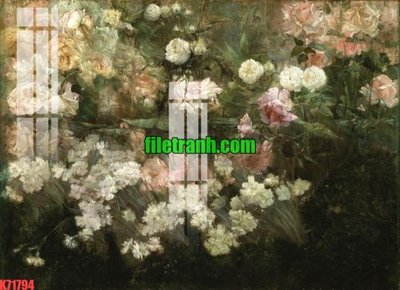 File tranh gốc in trần nhà File gốc in tranh nền tường tổng hợp K71794 3D