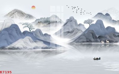 File PSD File gốc in tranh tổng hợp K7195 (bản gốc) chất lượng nhất