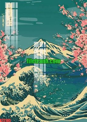 File tranh gốc File gốc in tranh nền tường tổng hợp K72185 (bản quyền) độc đáo