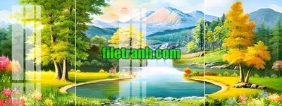File tranh File gốc in tranh nền tường tổng hợp K72414 (gốc) in backlit film