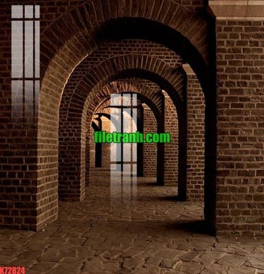 File gốc File gốc in tranh nền tường tổng hợp K72824 (in lụa) họa tiết 3D