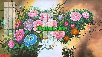 Hình ảnh file gốc File gốc in tranh nền tường tổng hợp K72884 cho in UV