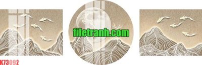 Tải file File gốc in tranh nền tường tổng hợp K73092 (ảnh gốc) in tráng gương