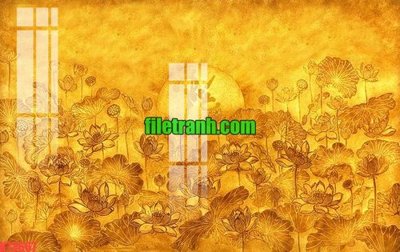 File in mica File gốc in tranh nền tường tổng hợp K73667 (bản gốc) làm vách ngăn