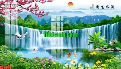Download file ảnh gốc File gốc in tranh nền tường tổng hợp K73801 để in ấn