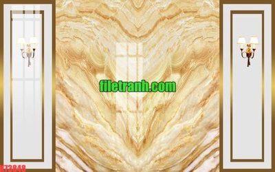 Download file gốc File gốc in tranh nền tường tổng hợp K73848 (in mica) 3D