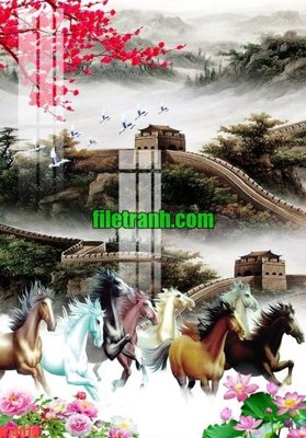 File gốc File gốc in tranh nền tường tổng hợp K74019 (trang trí) phòng trẻ em