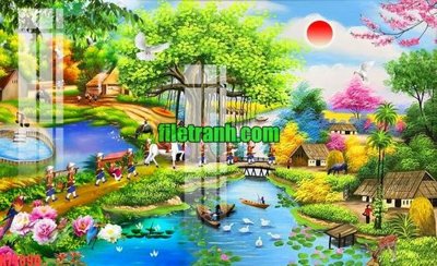 File in ấn chuyên nghiệp File gốc in tranh nền tường tổng hợp K74090 (file gốc)