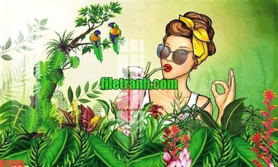 File in trần File gốc in tranh nền tường tổng hợp K74105 (file gốc) xuyên sáng