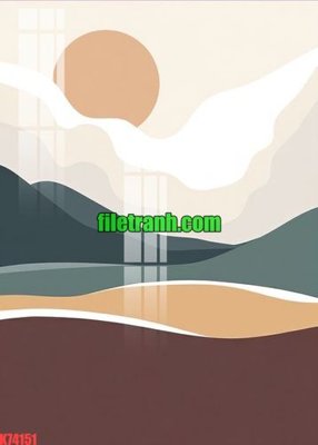 File in trần File gốc in tranh nền tường tổng hợp K74151 (bản gốc) 5D