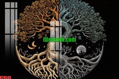 Tải file File gốc in tranh nền tường tổng hợp K74545 (ảnh gốc) file TIFF