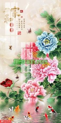 Ảnh gốc File gốc in tranh nền tường tổng hợp K74698 (nét căng) in mica