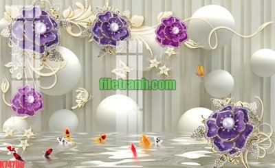 File PSD File gốc in tranh nền tường tổng hợp K74705 (bản gốc) đã tách nền