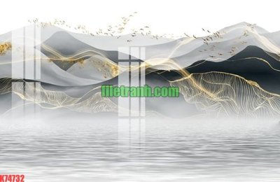 File gốc File gốc in tranh nền tường tổng hợp K74732 (trang trí) phòng ngủ