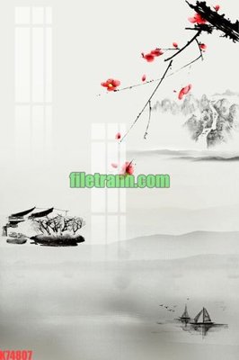 File tranh gốc in trần nhà File gốc in tranh nền tường tổng hợp K74807 3D