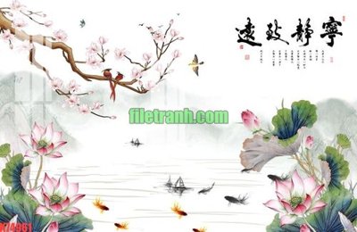 Hình ảnh file gốc in lụa File gốc in tranh nền tường tổng hợp K74961