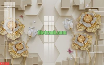 Download file gốc File gốc in tranh nền tường tổng hợp K75190 (in lụa) nghệ thuật