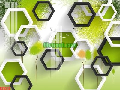 File gốc File gốc in tranh nền tường tổng hợp K75212 (in tráng gương) nghệ thuật