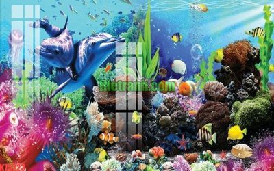 File gốc in tráng gương File gốc in tranh nền tường tổng hợp K75223 chi tiết