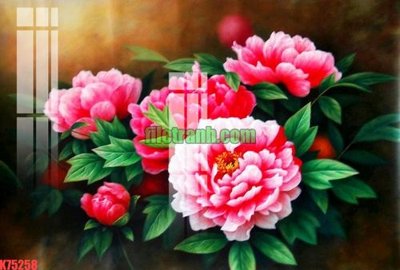 File tranh File gốc in tranh nền tường tổng hợp K75258 (bản gốc) treo phòng ăn
