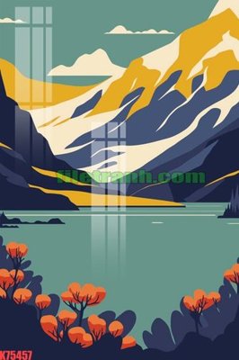 Download file gốc File gốc in tranh nền tường tổng hợp K75457 (dùng cho in ấn)