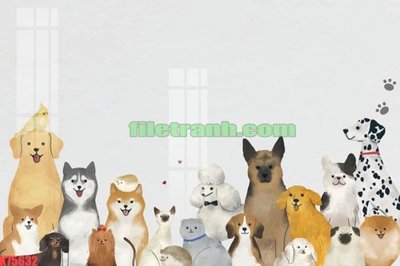 File gốc File gốc in tranh nền tường tổng hợp K75632 (in mica) làm bảng hiệu