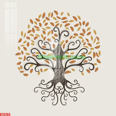 Download file gốc File gốc in tranh nền tường tổng hợp K75703 (in lụa) hoa lá