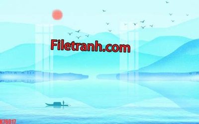 File gốc File tranh gốc dán tường hươu nai sừng K76017 (in tráng gương) ốp tường