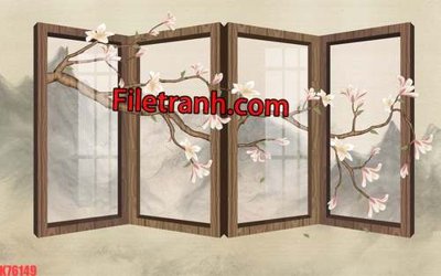 File gốc File tranh gốc dán tường hươu nai sừng K76149 (in ấn) không giới hạn