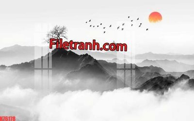 Mua file tranh gốc File tranh gốc dán tường hươu nai sừng K76178 tại Filetranh.com