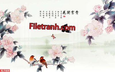 Tệp tin gốc File tranh gốc dán tường hươu nai sừng K76223 (chất lượng) File tranh gốc dán tường hươu nai sừng K76223