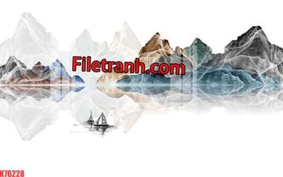 Hình ảnh file gốc in trần nhà File tranh gốc dán tường hươu nai sừng K76228