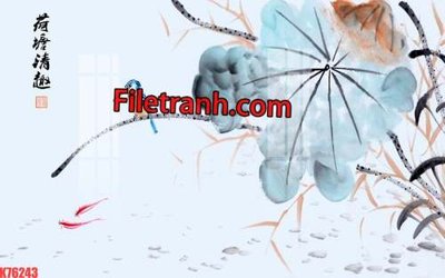 Download file File tranh gốc dán tường hươu nai sừng K76243 (chất lượng in ấn)