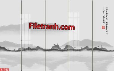 Tải file gốc File tranh gốc dán tường hươu nai sừng K76271 (in khổ lớn) không vỡ