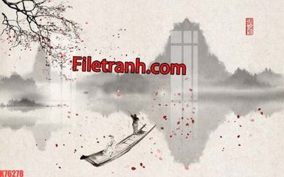 File tranh File tranh gốc dán tường hươu nai sừng K76278 (ảnh gốc) không bị mờ