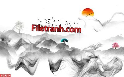 Tải xuống file tranh gốc File tranh gốc dán tường hươu nai sừng K76283 (PSD/TIFF)