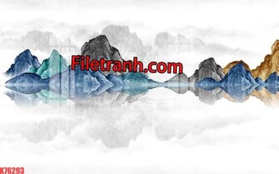 Download file gốc File tranh gốc dán tường hươu nai sừng K76293 (in mica) trong suốt