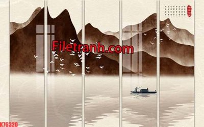 File gốc File tranh gốc dán tường hươu nai sừng K76320 (chuẩn màu) cho in offset