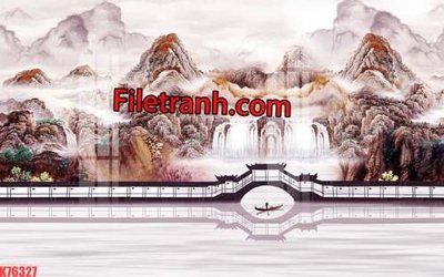 File PSD File tranh gốc dán tường hươu nai sừng K76327 (nguyên gốc) chất lượng cao