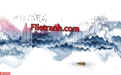 File gốc File tranh gốc dán tường hươu nai sừng K76332 (PNG) không nền chất lượng