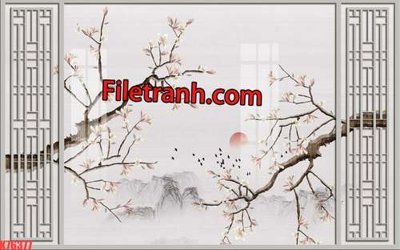 Tải file gốc File tranh gốc dán tường hươu nai sừng K76377 (bản PSD) chỉnh sửa được