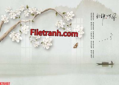 Tải file gốc File tranh gốc dán tường hươu nai sừng K76407 (in bạt) quảng cáo