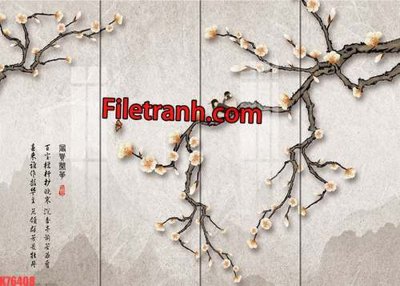 File gốc File tranh gốc dán tường hươu nai sừng K76408 (phong cách) tối giản