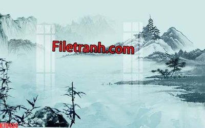 File PSD File tranh gốc dán tường hươu nai sừng K76434 (bản gốc) dễ dàng edit